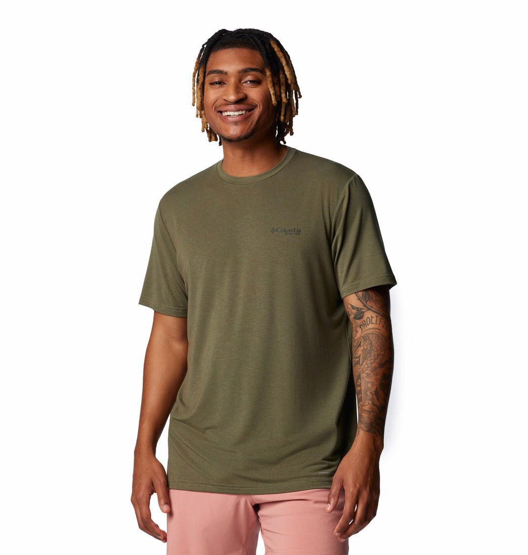 Columbia PFG Uncharted Short Sleeve Tech Shirt - Mens