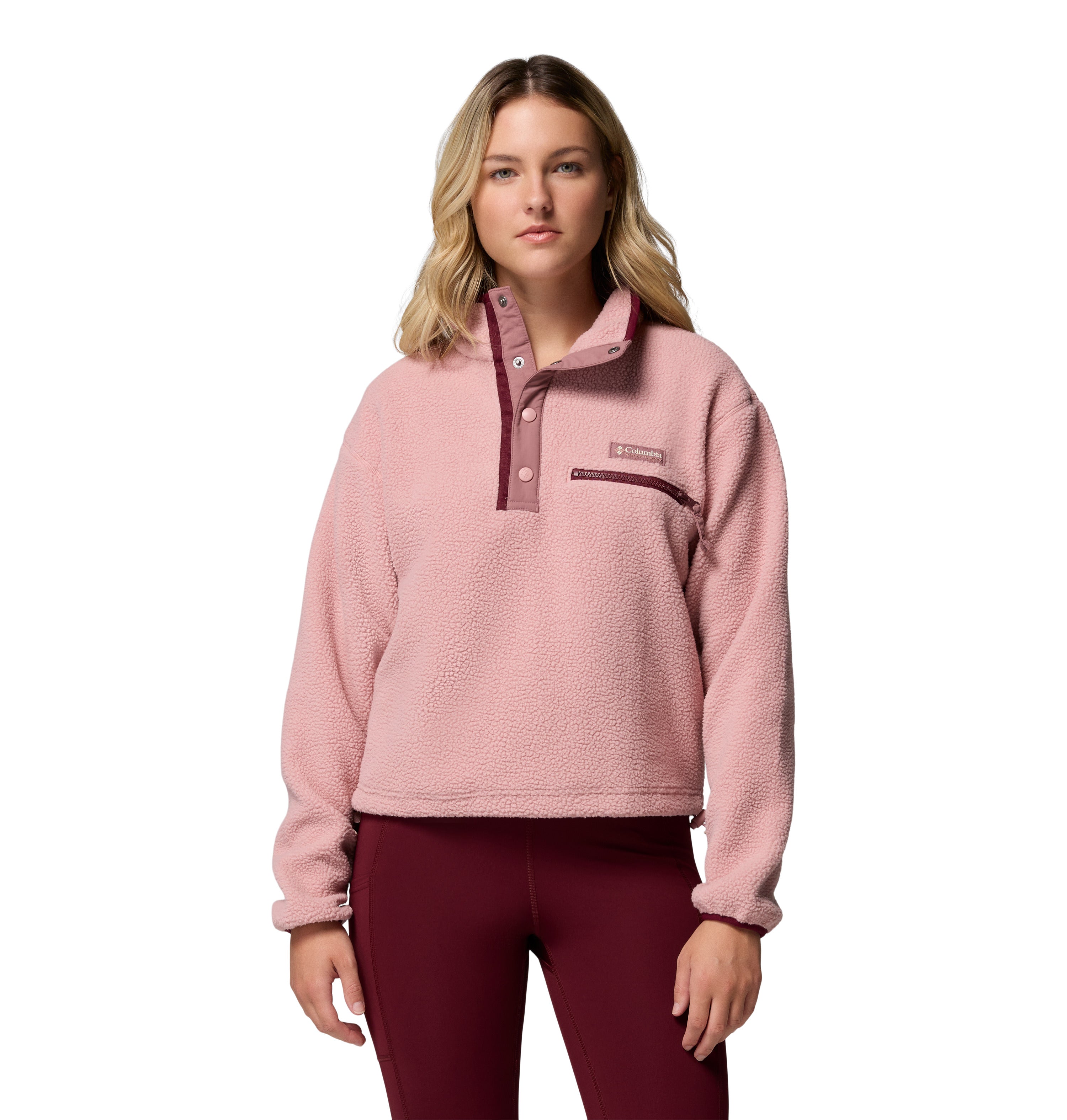 Columbia Helvetia™ II Cropped Half Snap Fleece Pullover - Womens