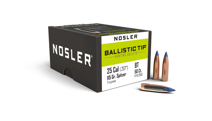 Nosler Ballistic Tip Hunting 25Cal / 115Gr