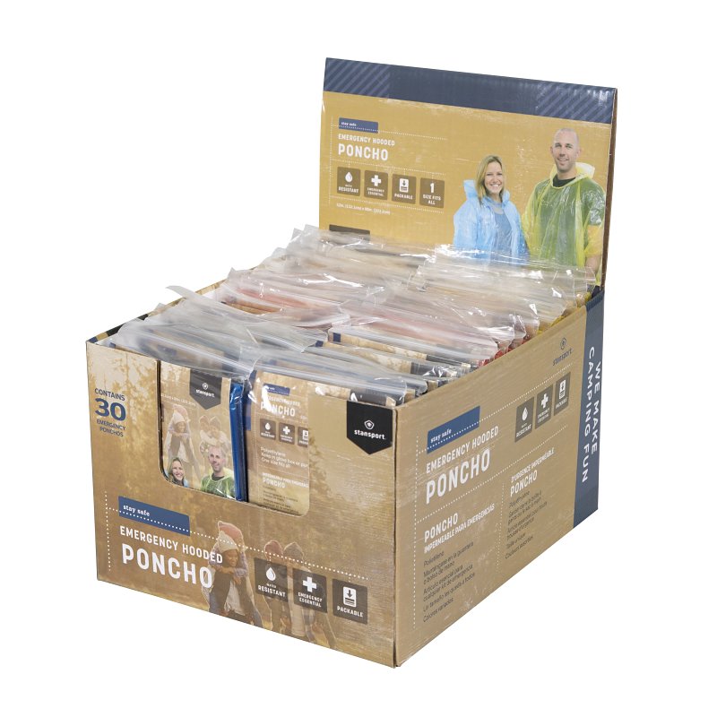 Stansport Emergency Poncho - Reusable