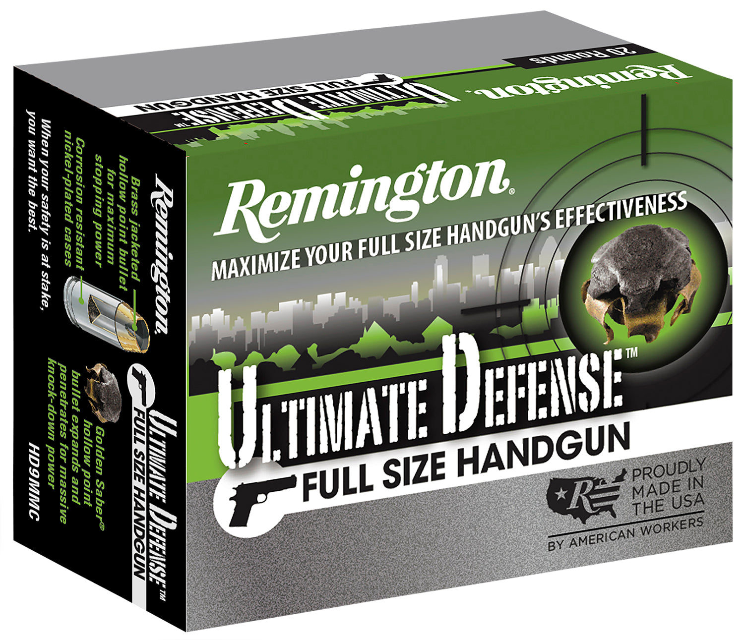Remington Ultimate Defense +P 9mm / 124gr
