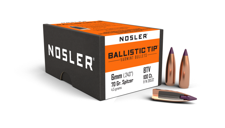 Nosler Ballistic Tip Varmint 6mm / 70Gr