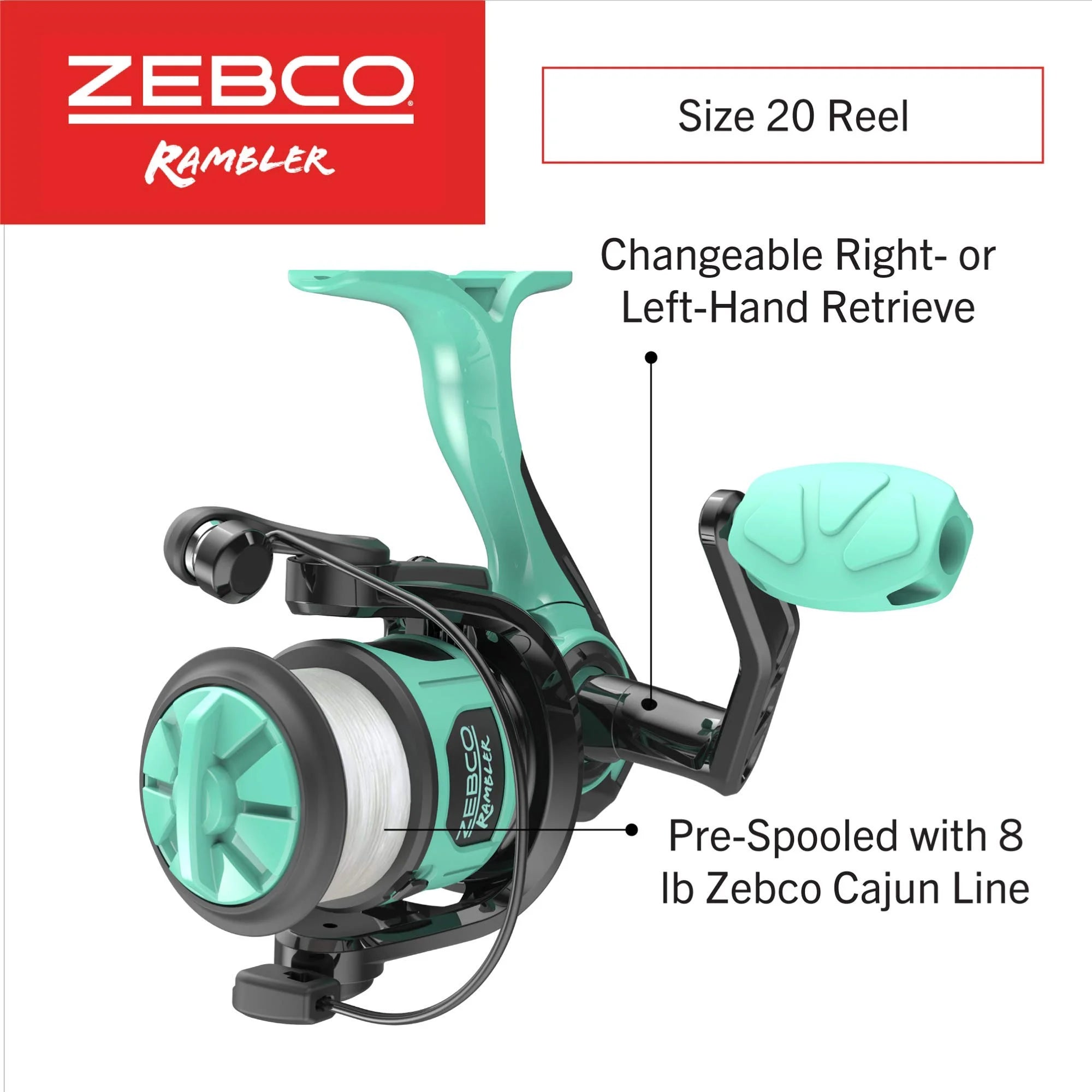 Zebco Rambler 5' 3" Telescopic Spinning Combo - Kids
