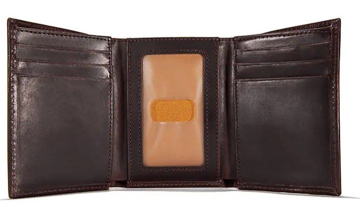 Carhartt Oil Tan Leather Trifold Wallet