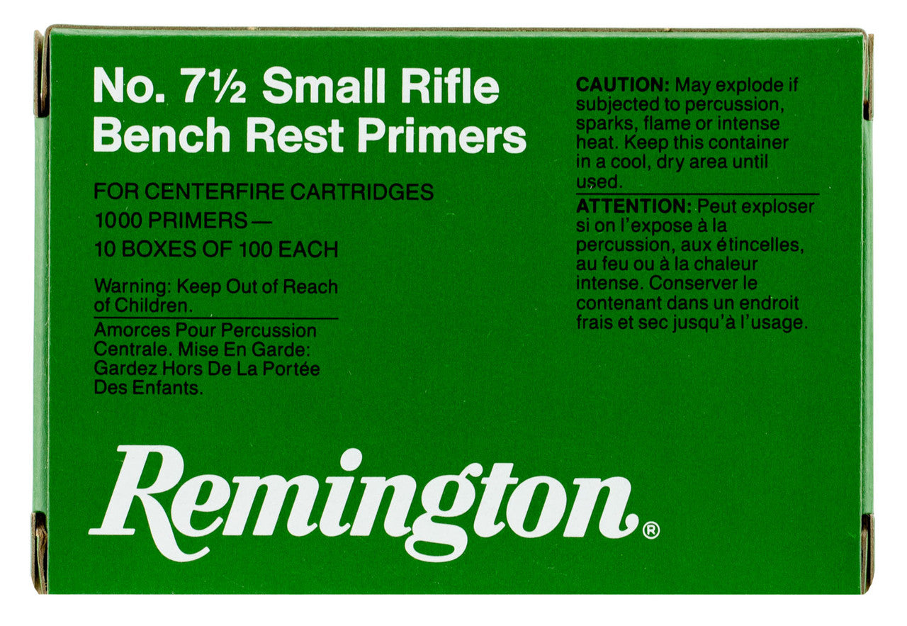 Remington Small Bench Rest #7 1/2 Primers
