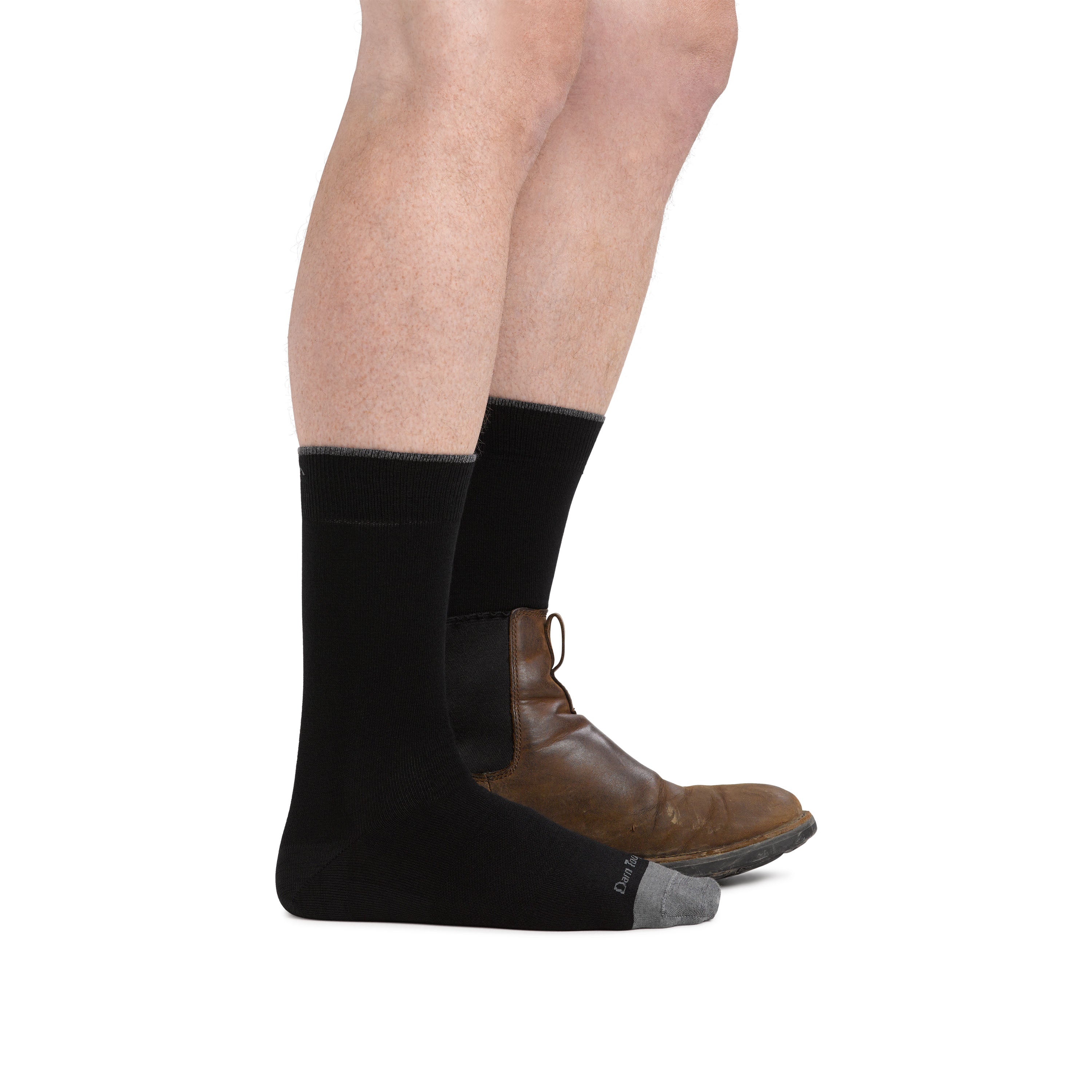 Darn Tough Solid Lighweight Crew Socks - Mens