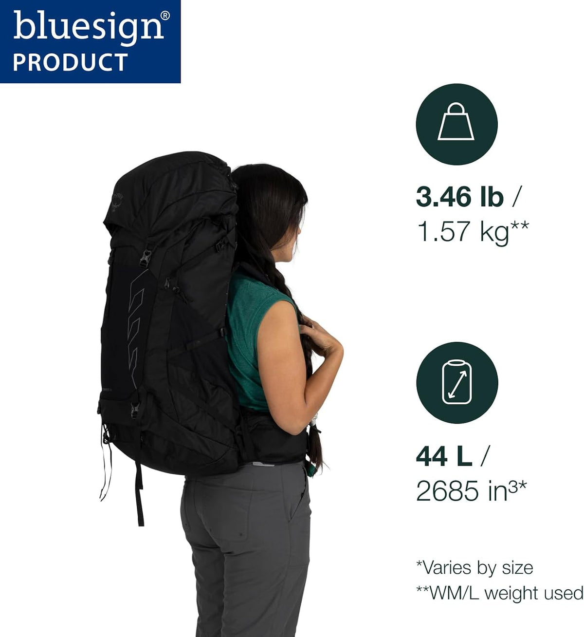 Osprey Tempest 44L Women's Lightweight Hiking Backpack
