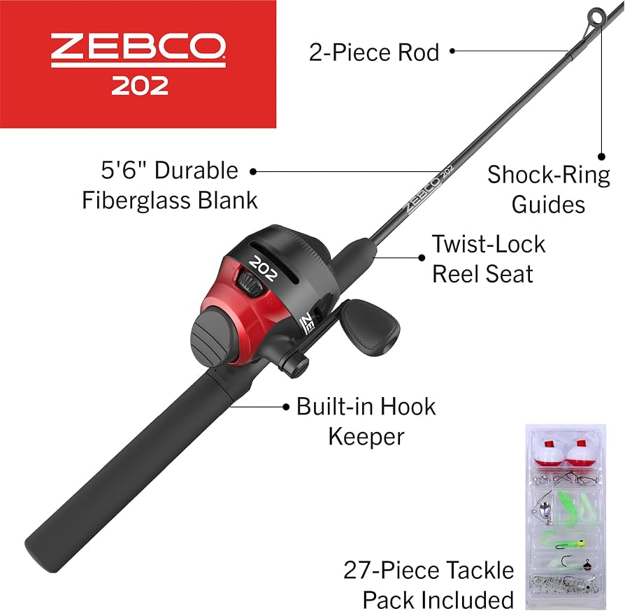 Zebco  Spincast Reel and Fishing Rod Combo