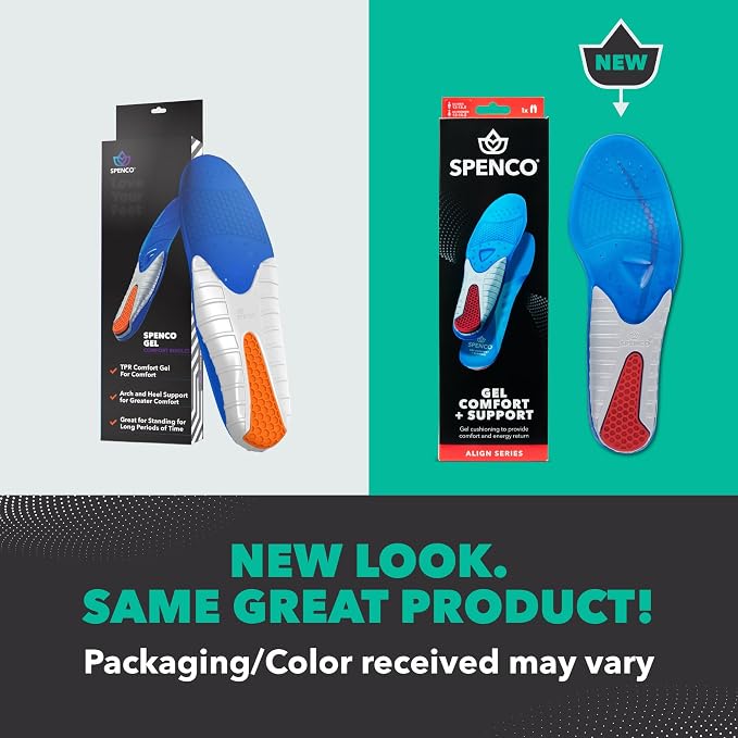 Spenco Unisex Gel Comfort Insoles