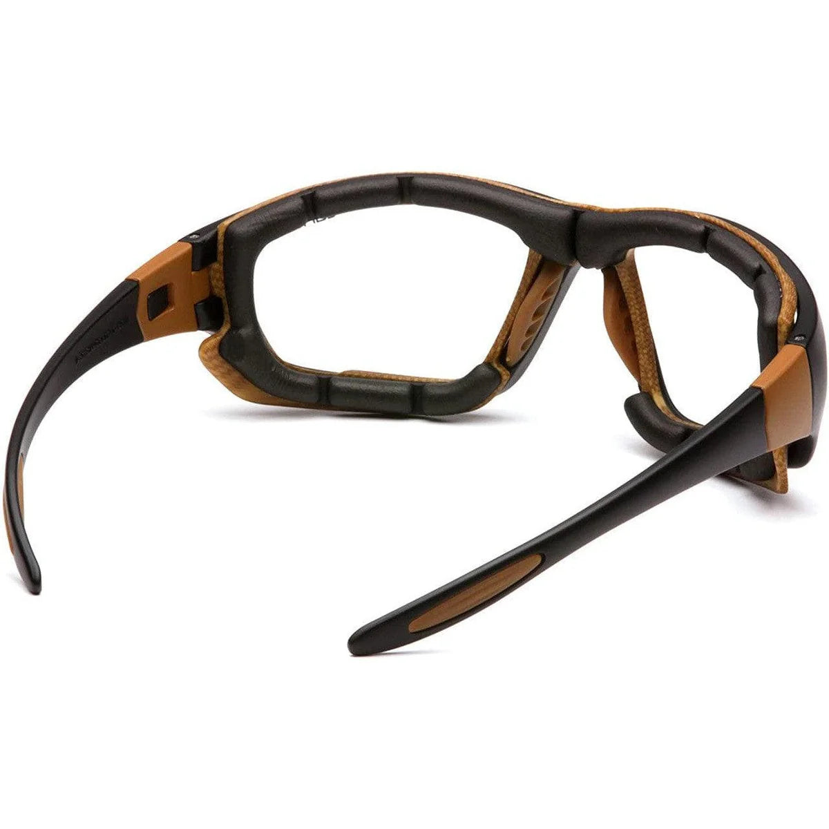 Carhartt Carthage Safety Glasses/Goggles - Black Frame Clear Anti-Fog Lens