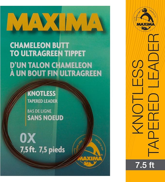 Maxima Fishing Line 7 1/2-Feet Knotless Tapered Leaders