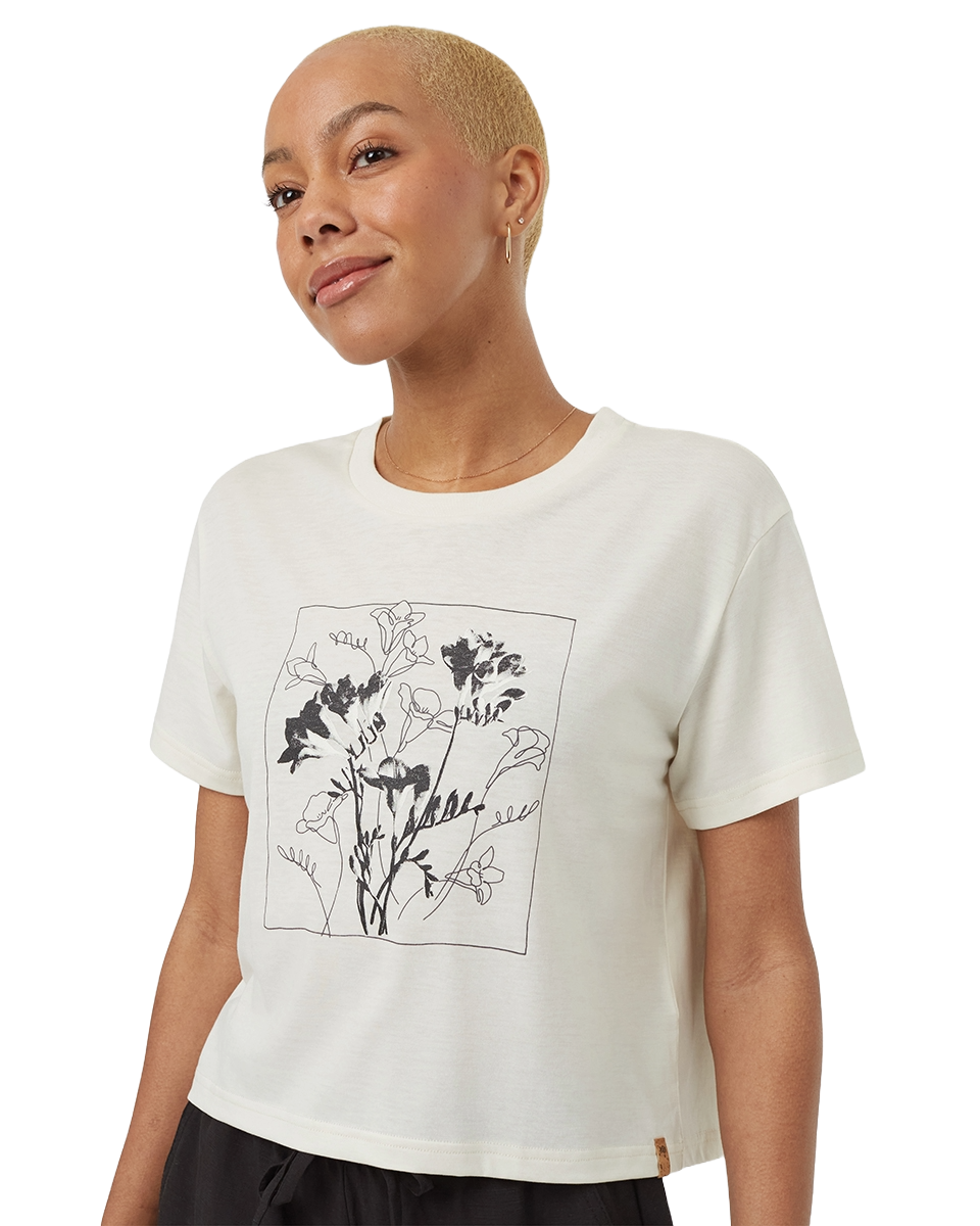 Tentree Floral Crop T-Shirt - Womens