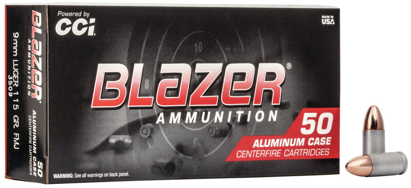 CCI Blazer Aluminum FMJ 9Mm / 115Gr