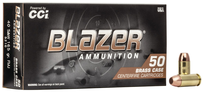 CCI Blazer Brass 40S&W / 165Gr