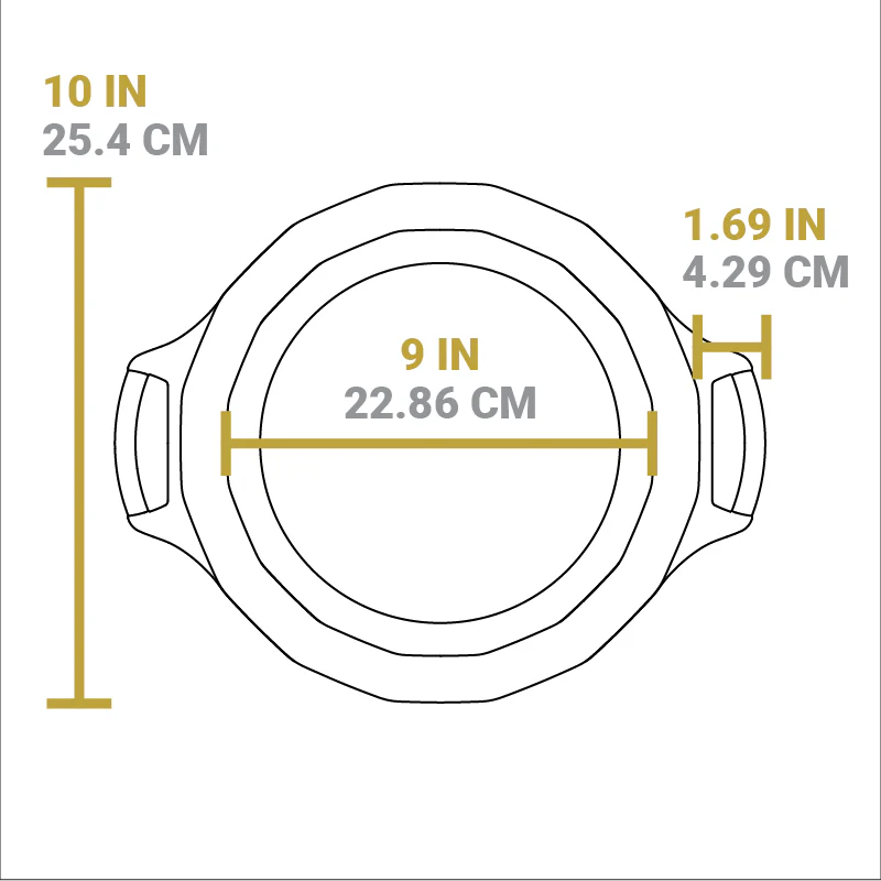 Lodge 9" Seasoned Cast Iron Pie Pan