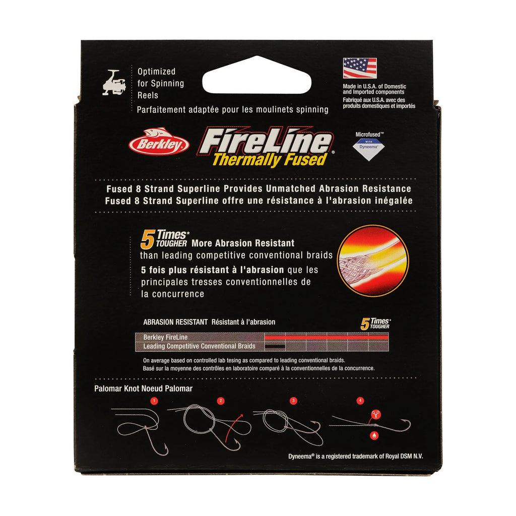 fireline braided fishing line Berkley Original Fused 125 Thanks to the unique 8 Berkley FireLine - Smoke /