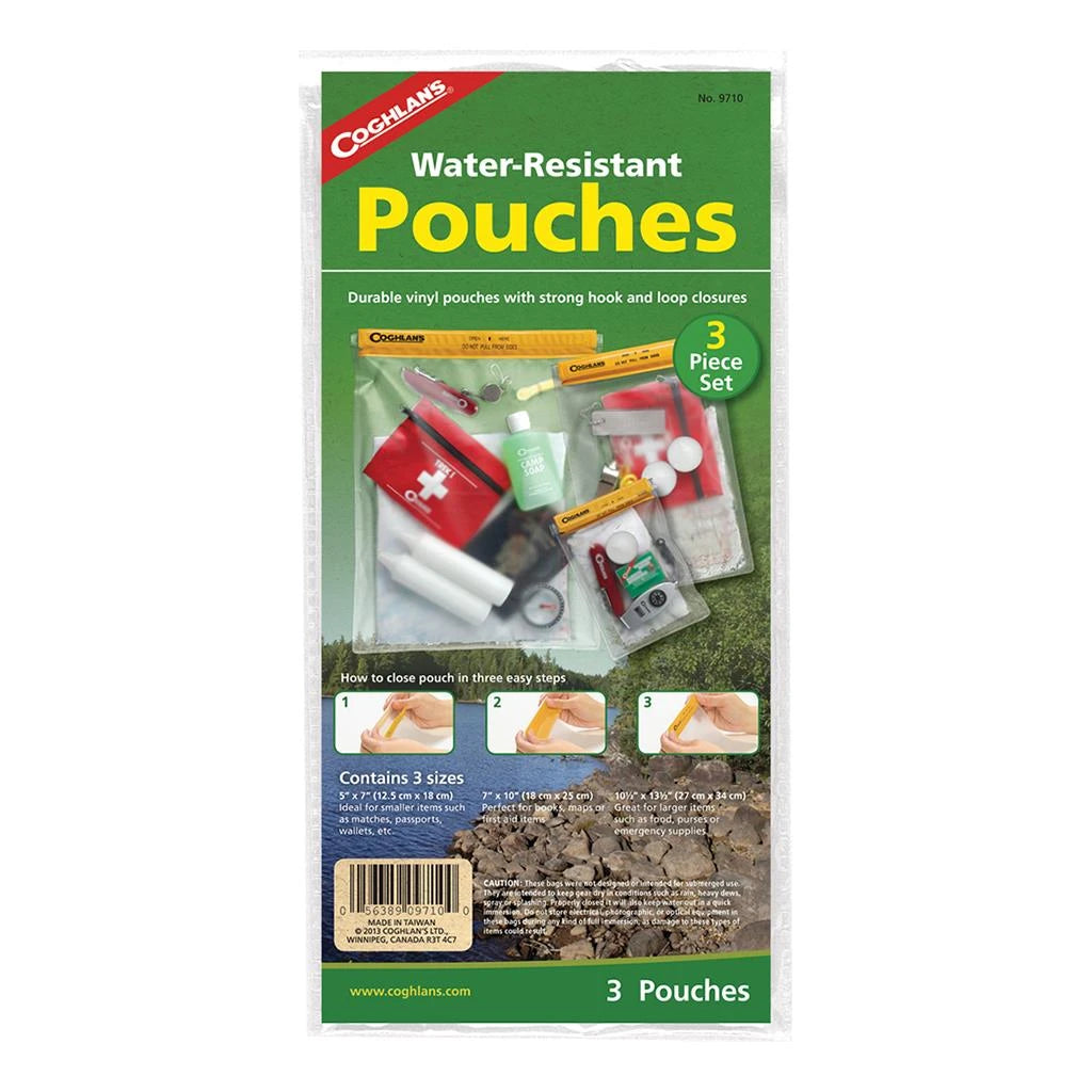 Coghlan's Water Resistant Pouches - 3 Pack