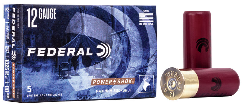 Federal Power-Shok Buckshot - 12GA - 2 3/4" - 00