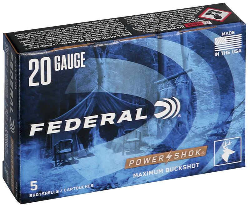 Federal Power-Shok Buckshot - 20GA - 2 3/4" - 3