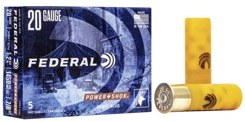 Federal Power-Shok Sabot Slug - 20GA - 2 3/4" - 328gr