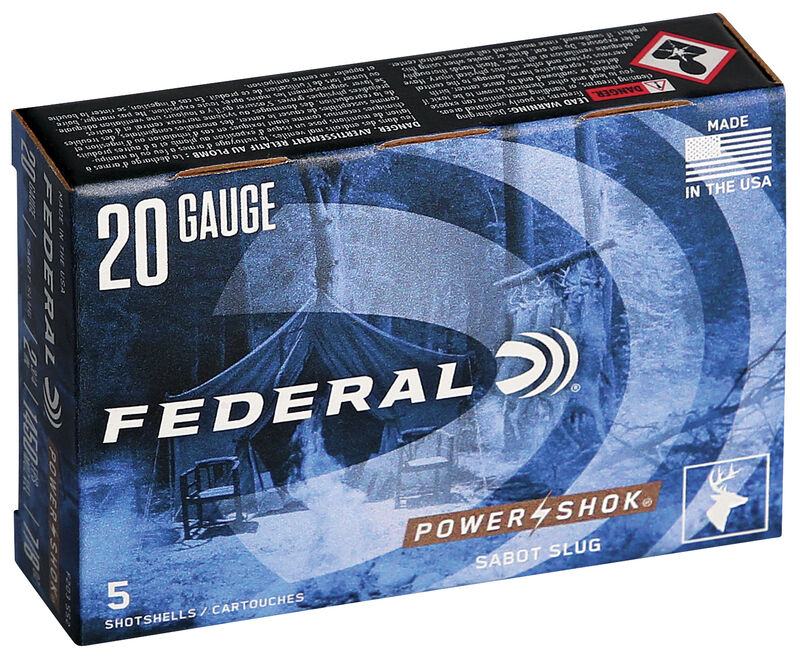 Federal Power-Shok Sabot Slug - 20GA - 2 3/4" - 328gr