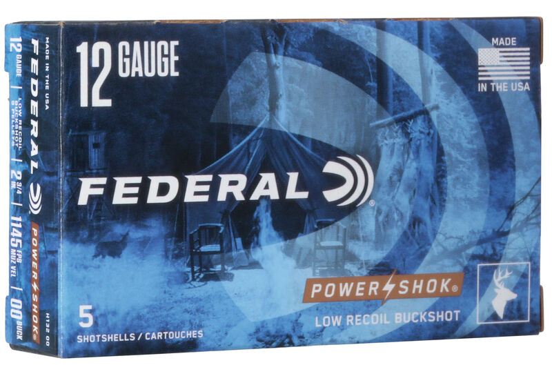 Federal Power-Shok Buckshot - Low Recoil - 12GA - 2 3/4"