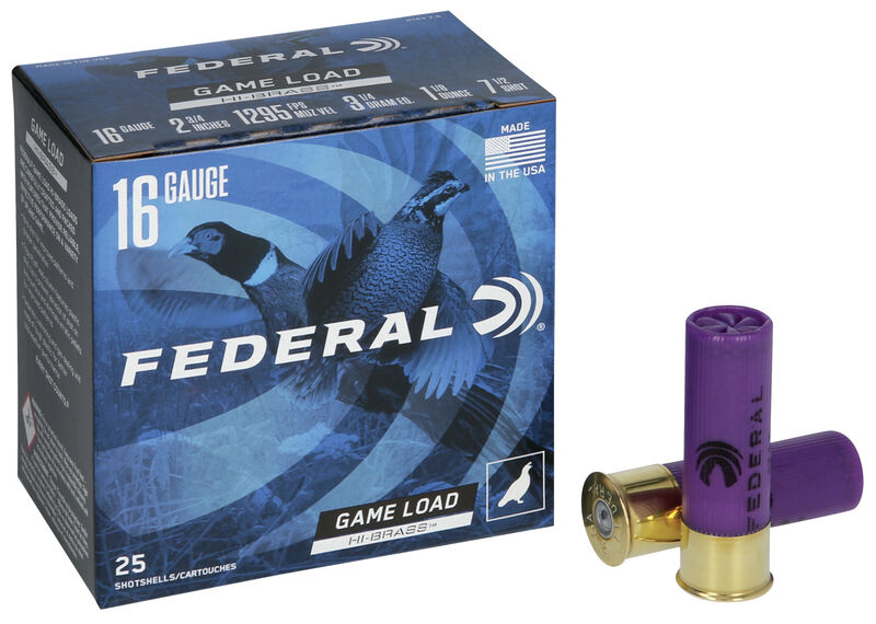 Federal Game Load Upland Hi-Brass - 16GA - 2 3/4" - 7.5