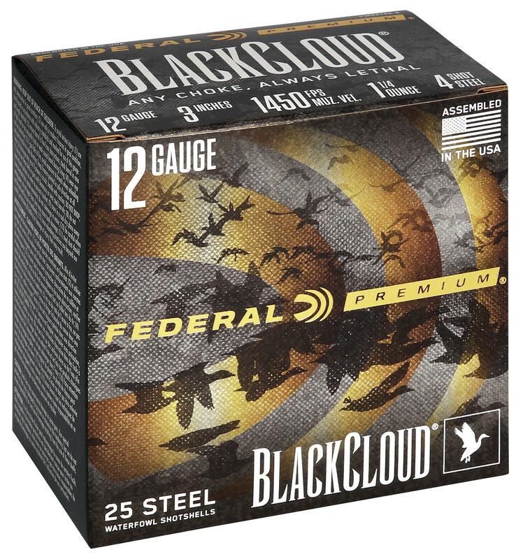 Federal Black Cloud FS Steel - 12GA - 3" - #4