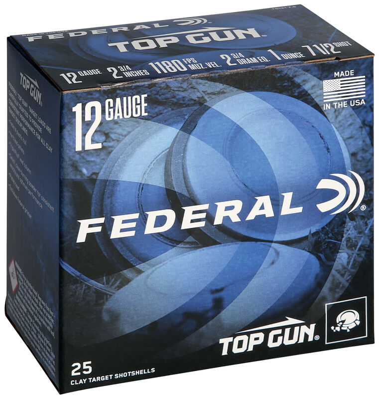 Federal Top Gun - 12GA - 2 3/4"  - 7.5