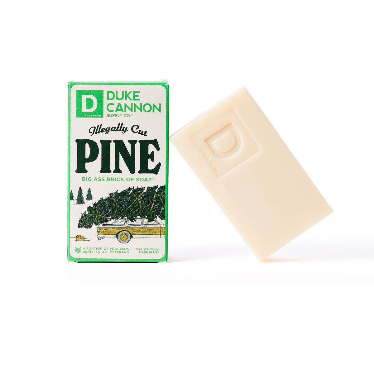 Duke Cannon Bar Soap, Holiday Pine Scent - 10 oz