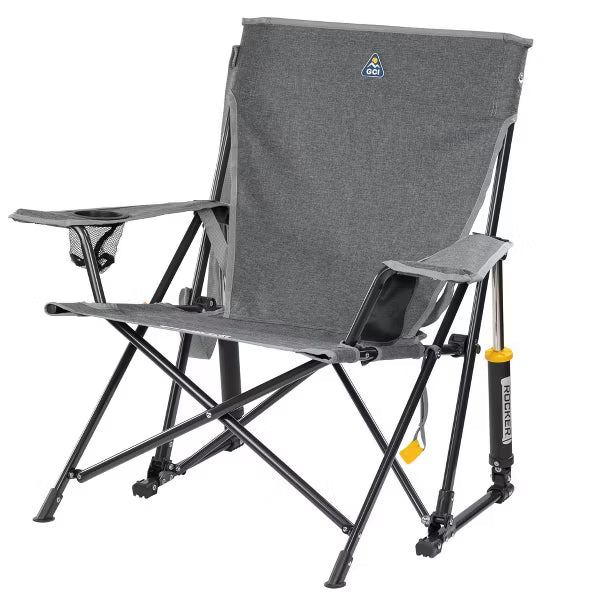 GCI Freestyle Rocker XL with Side Table Oversized Rocking Outdoor Portable Camping Chair