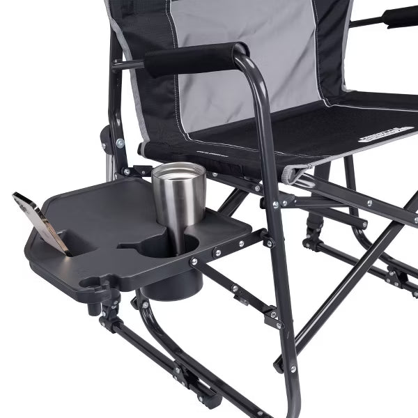 GCI Freestyle Rocker XL with Side Table Oversized Rocking Outdoor Portable Camping Chair