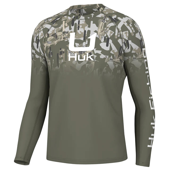 Huk KC Icon Apex Vert Fade Long Sleeve Shirt - Mens