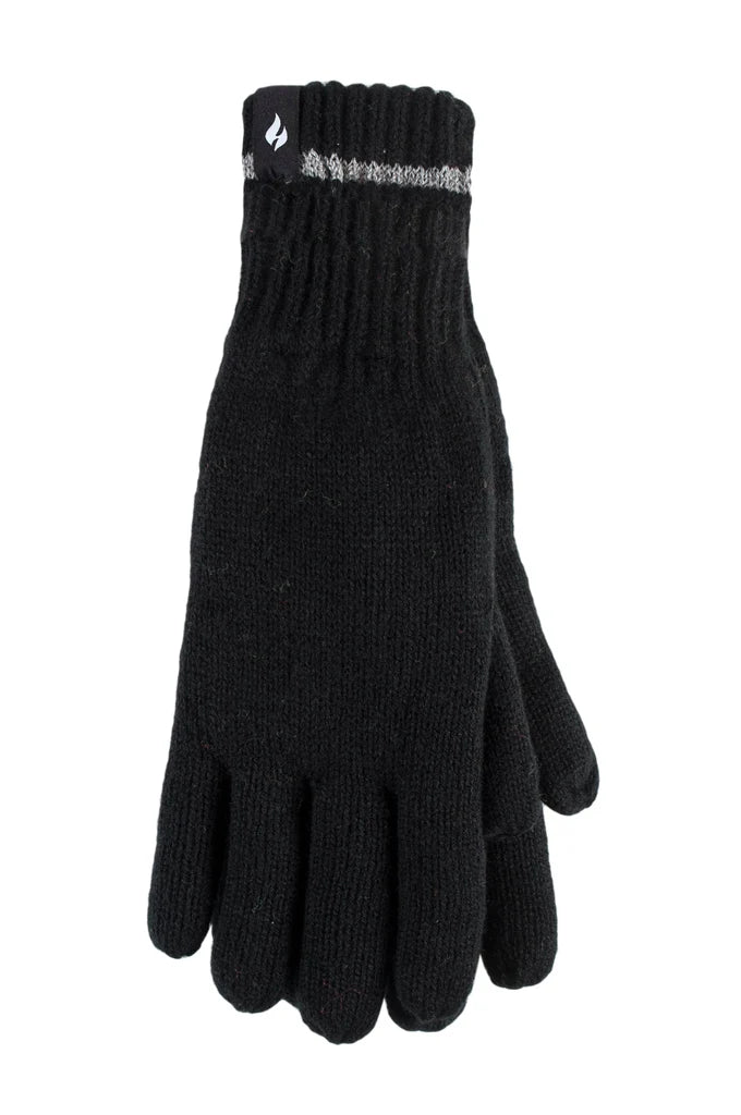 Heat Holders Men's Richard Flat Knit Gloves with Grips