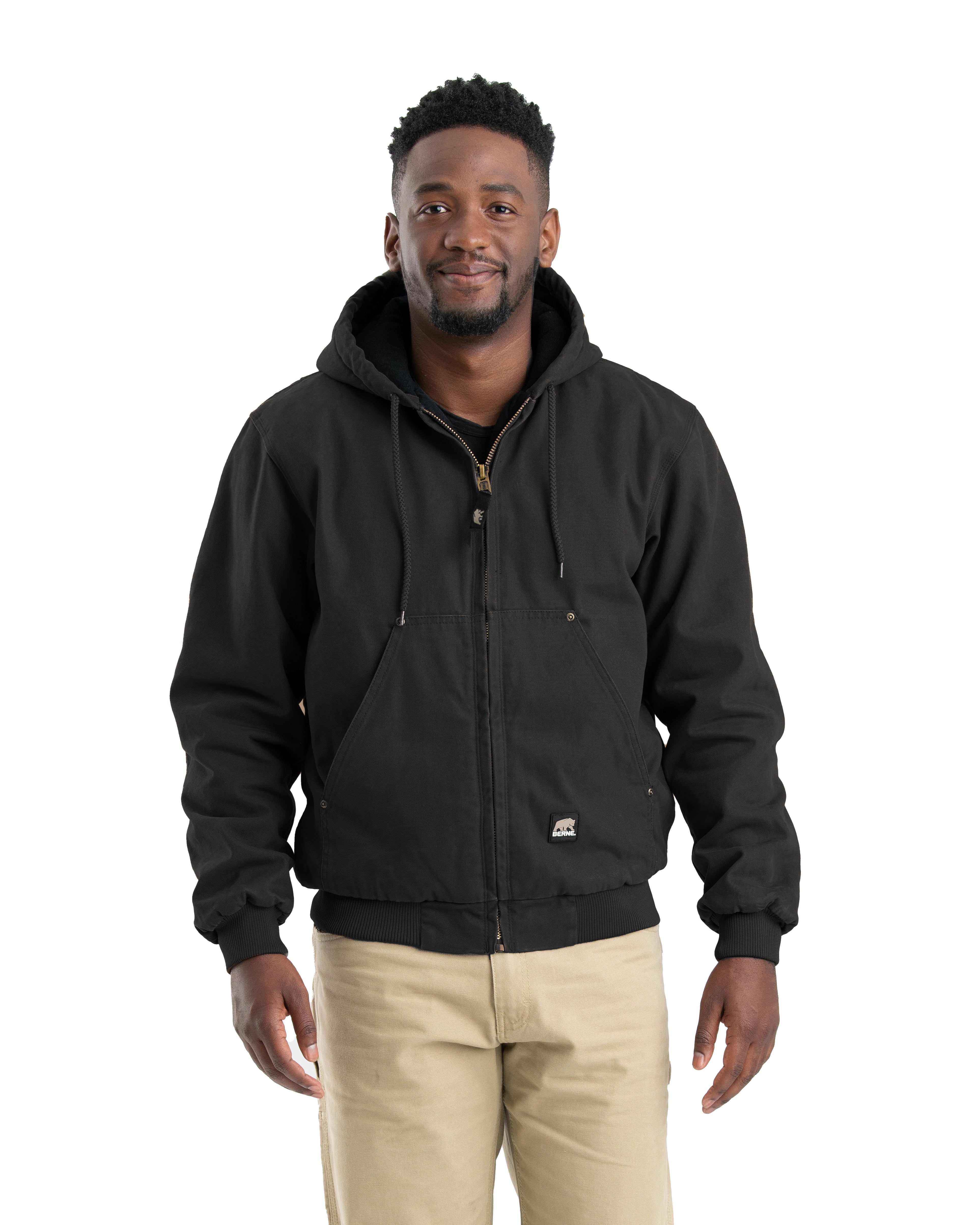 Black work jacket mens best sale