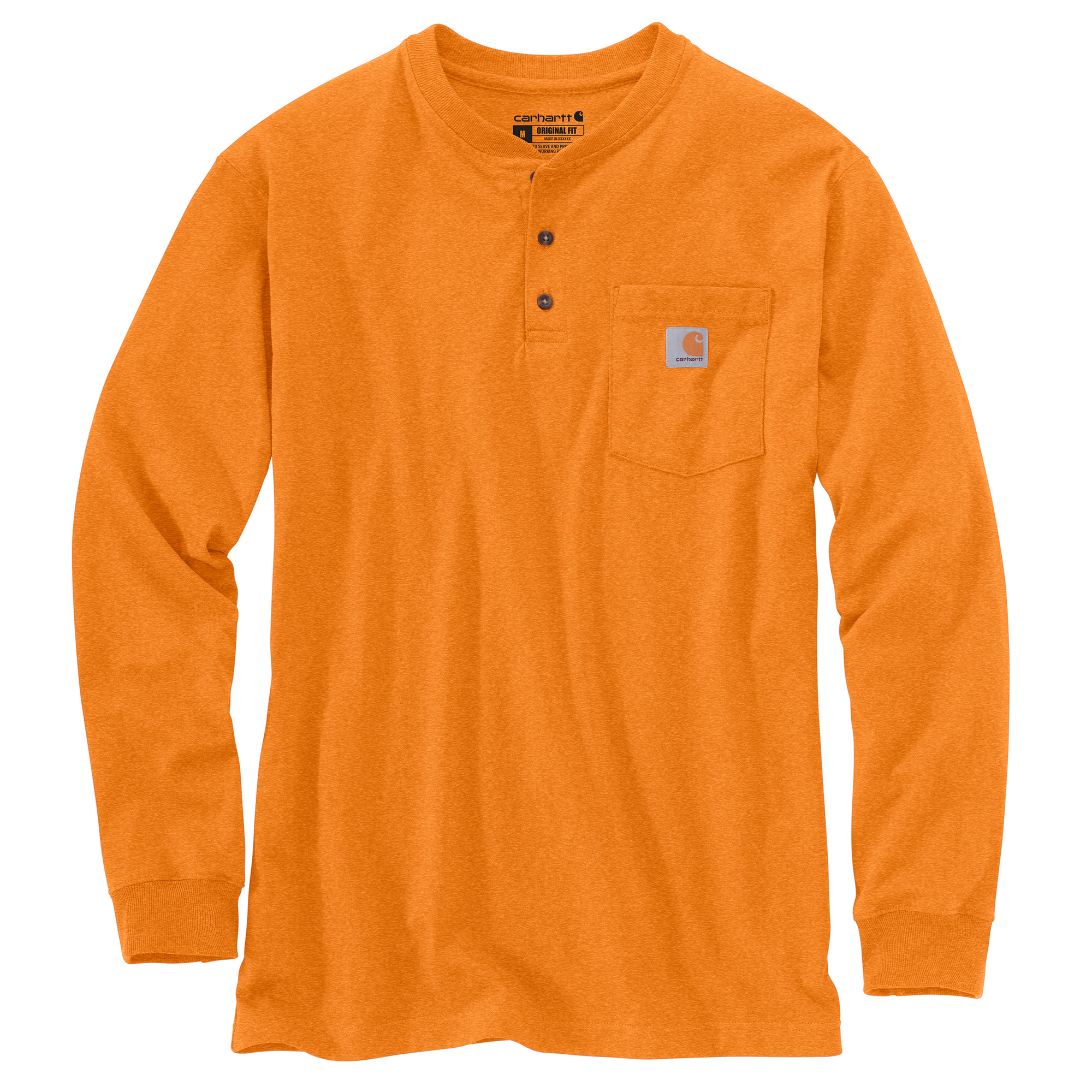 Carhartt Heavyweight Henley Pocket Long Sleeve - Tall - Mens