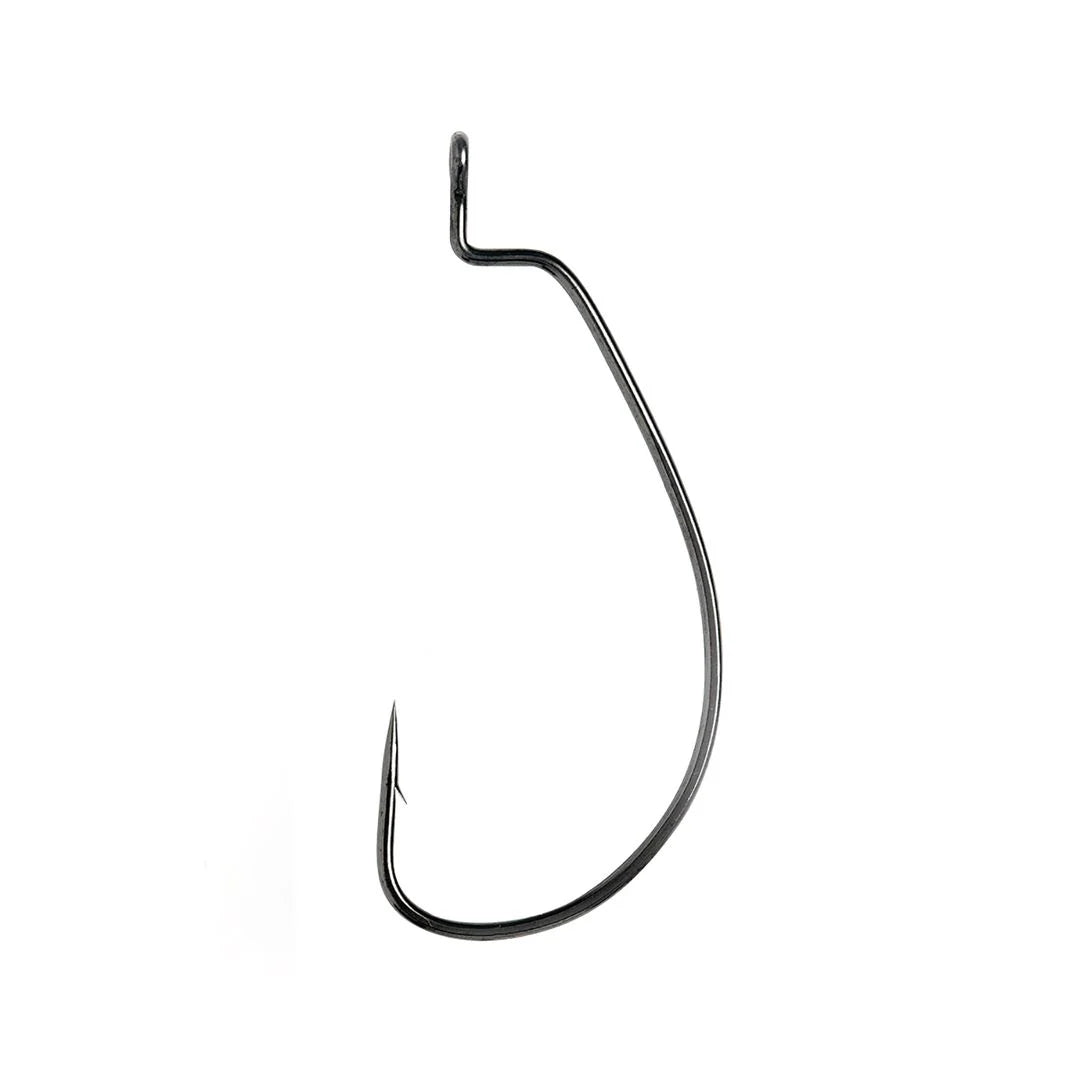 Eagle Claw Lazer Sharp Platinum Black Extra Wide Gap Worm Hook