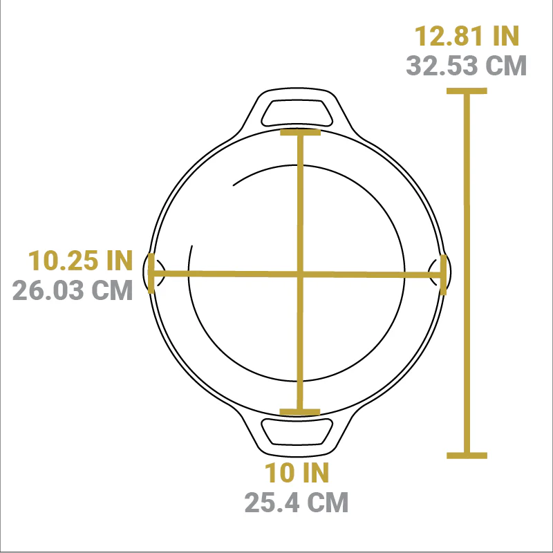 Lodge Wanderlust 10.25" Cast Iron Dual Handle Camper Pan