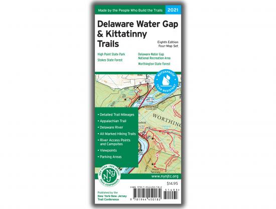 NYNJTC Delaware Water Gap & Kittatinny Trail Map - 8th Edition