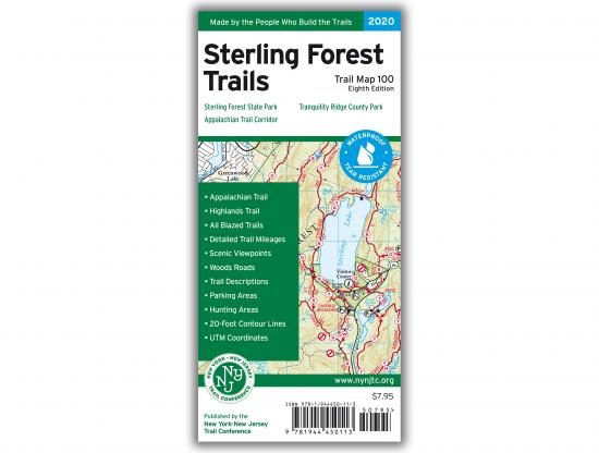 NYNJTC Sterling Forest Trail Map - 8th Edition