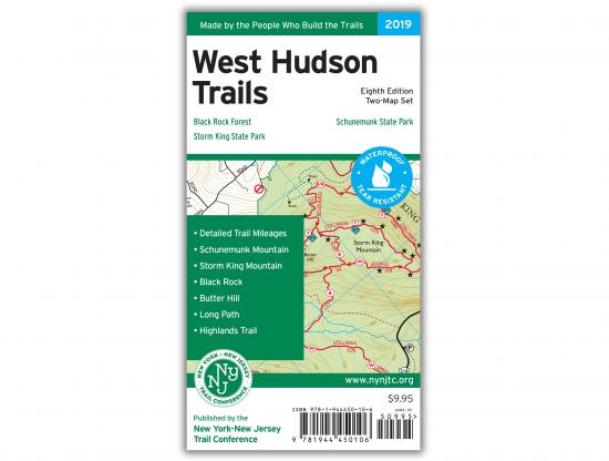 NYNJTC West Hudson Trail Map - 8th Edition