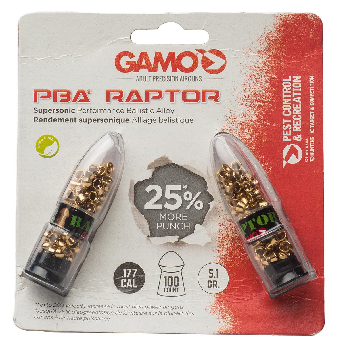 Gamo PBA Raptor Pellets .177