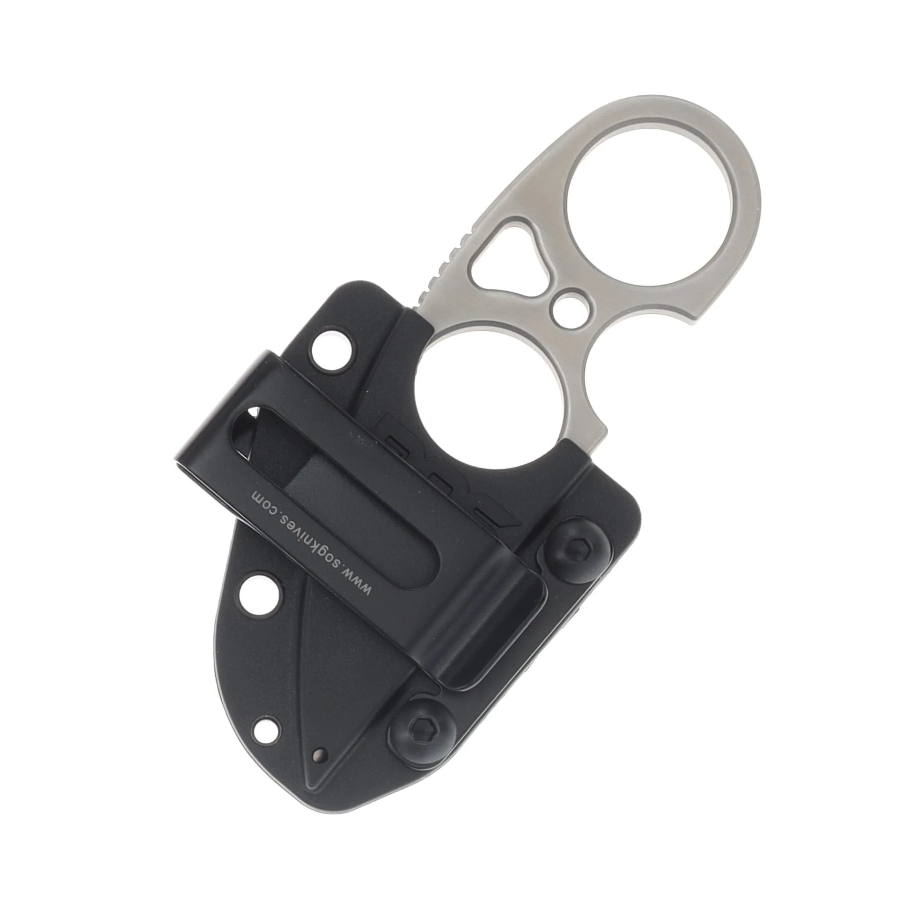 SOG Knives Snarl Fixed Blade Knife 2.3in Plain Satin Sheepsfoot Blade