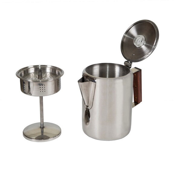 Stansport  Stainless Steel Percolator Coffee Pot 9 Cups