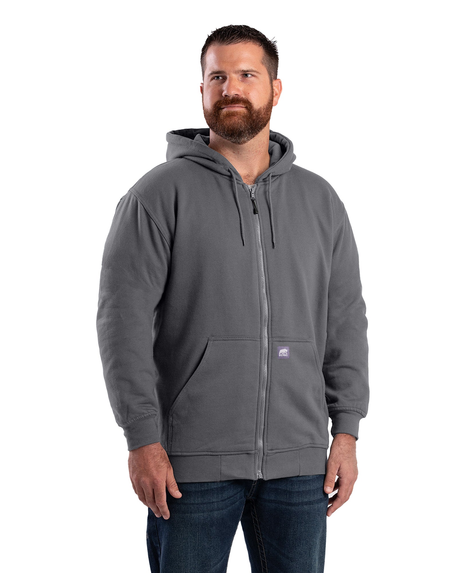 Berne Heritage Thermal-Lined Full-Zip Hooded Sweatshirt - Tall - Mens