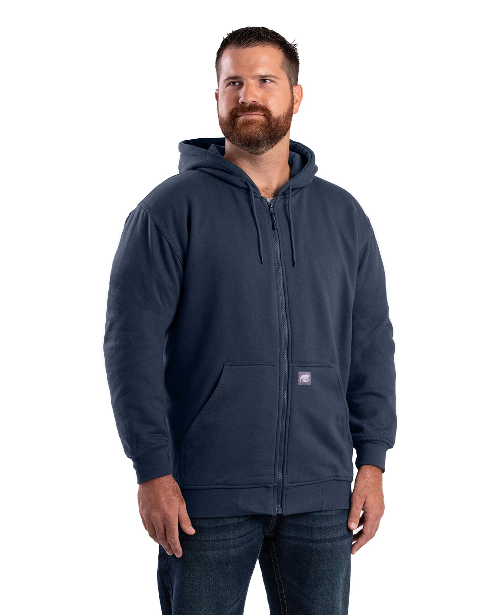 Berne Heritage Thermal-Lined Full-Zip Hooded Sweatshirt - Tall - Mens