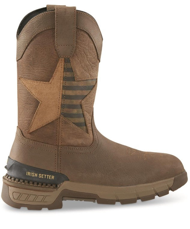 Irish Setter Men's Two Harbors 11" Pull-On Waterproof Work Boots