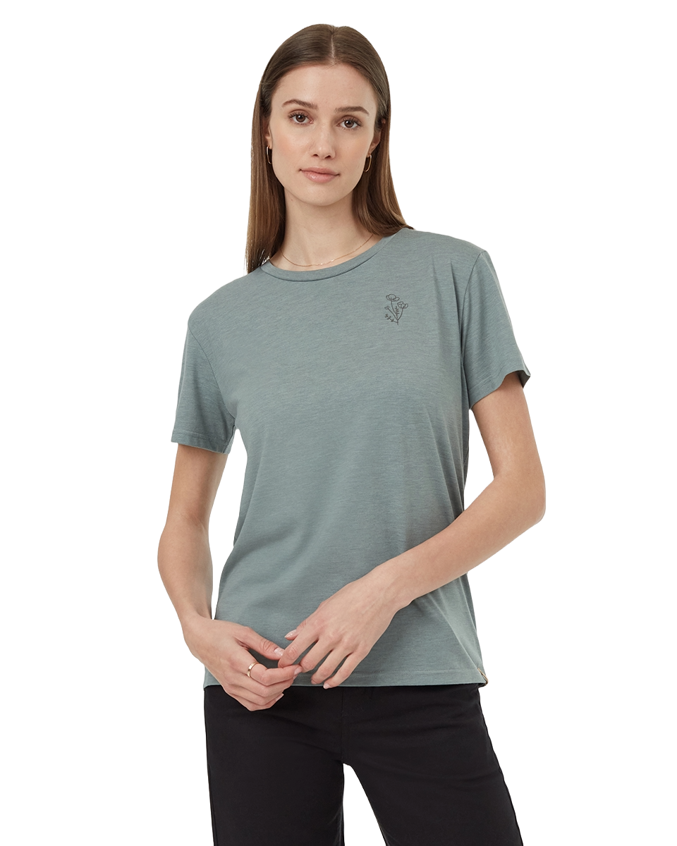 Tentree Wildflower Embroidery T-Shirt - Womens
