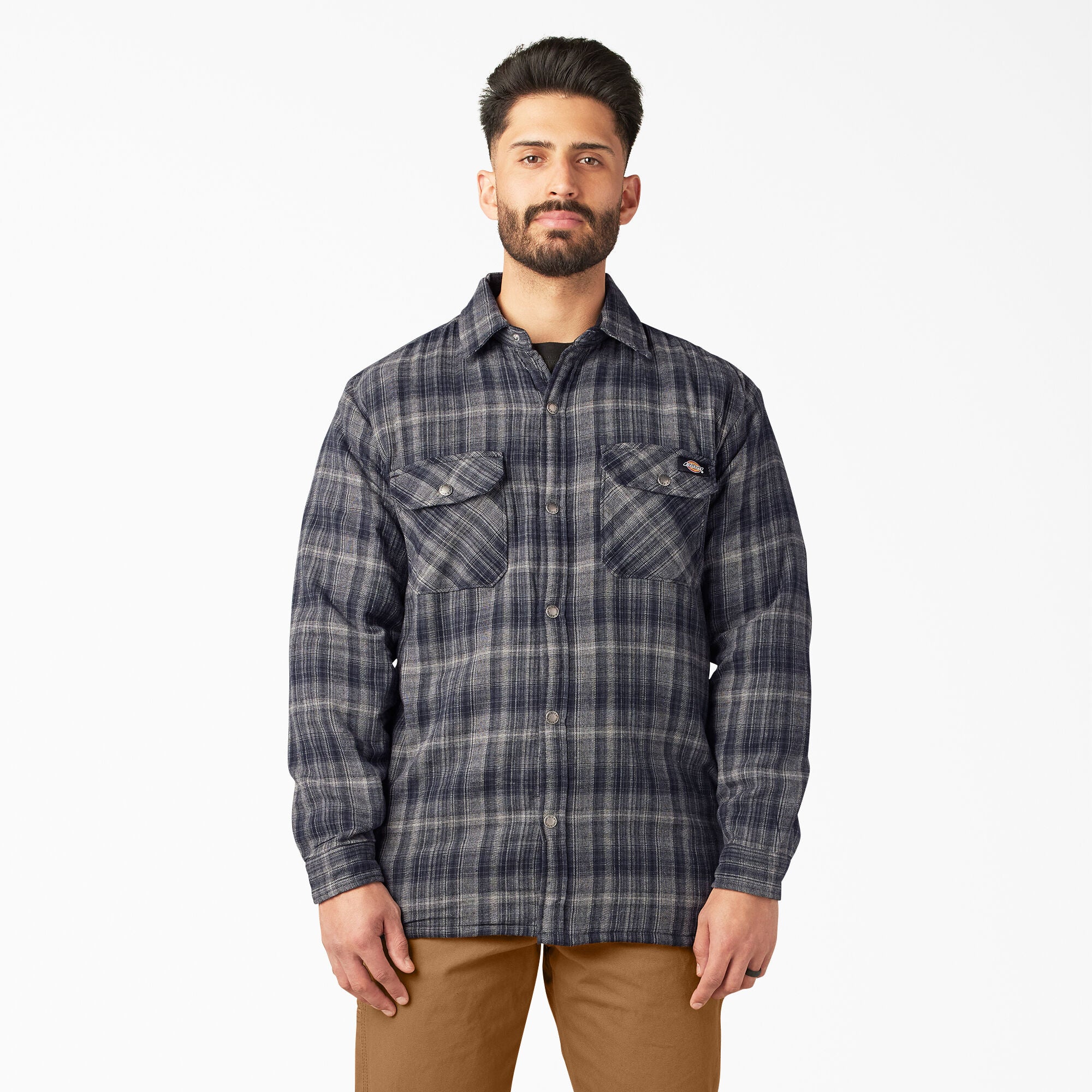 Dickies Water Repellent Fleece Lined Flannel Shirt Jacket - Mens