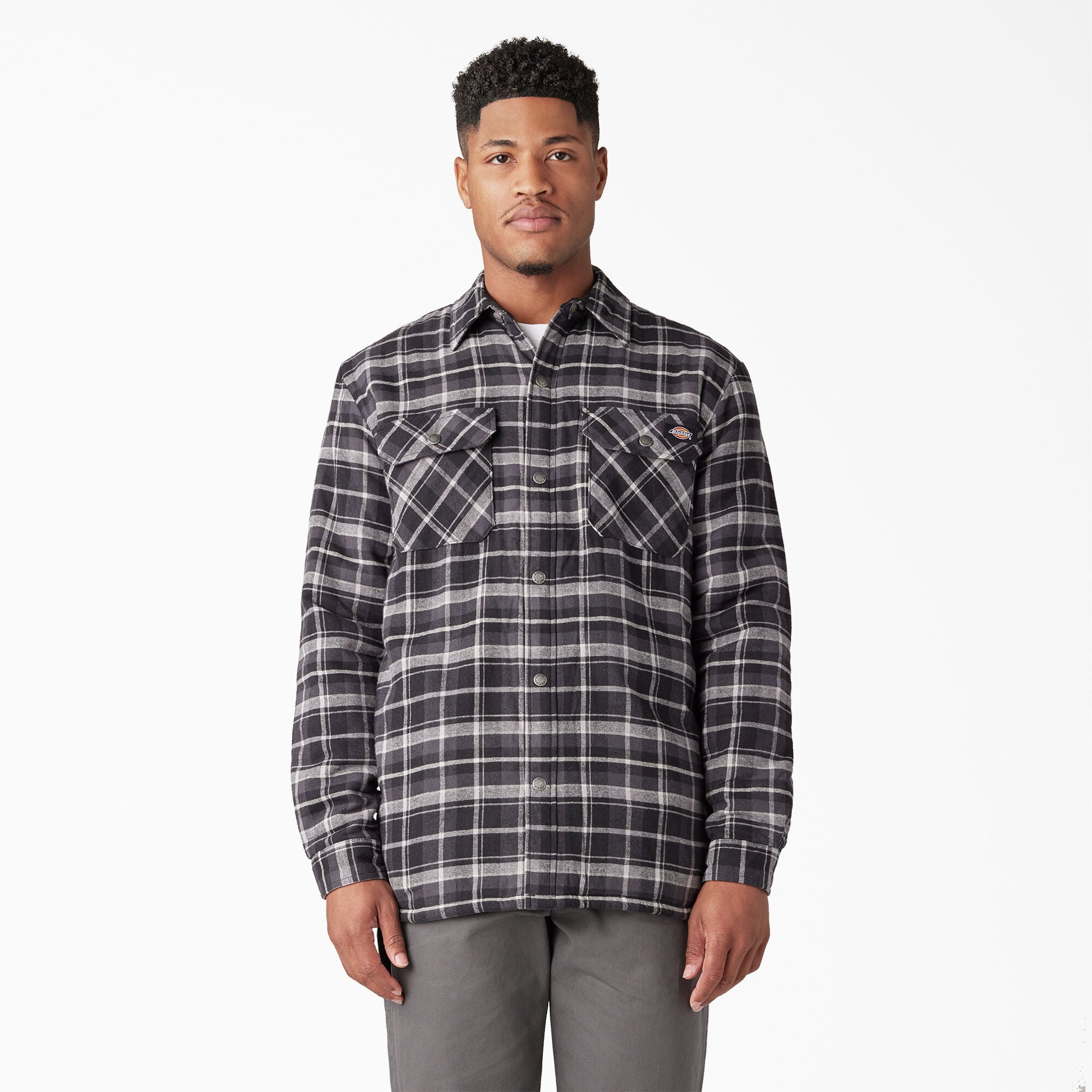 Dickies Water Repellent Fleece Lined Flannel Shirt Jacket - Mens